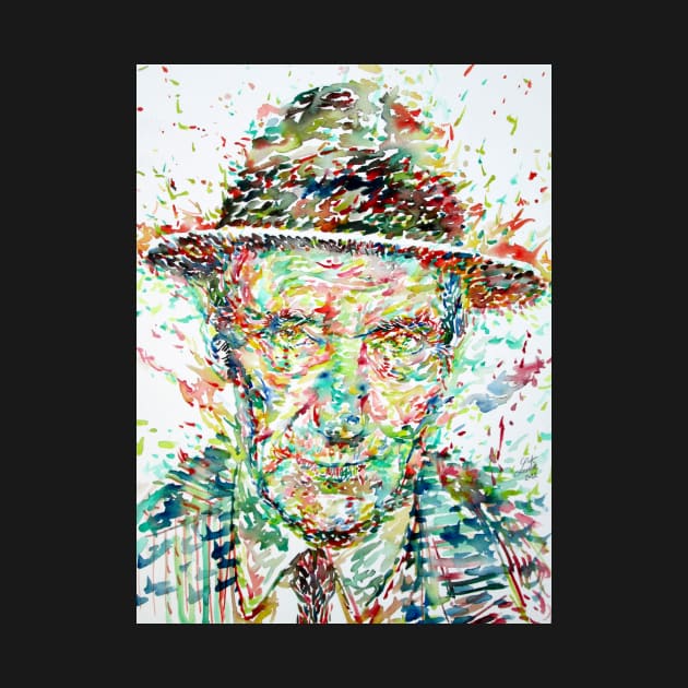 WILLIAM S. BURROUGHS watercolor portrait .5 by lautir