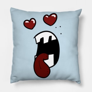 Crazy and in love face Pillow