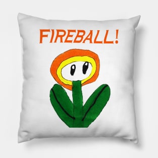 Fireball Video Game Design Pillow