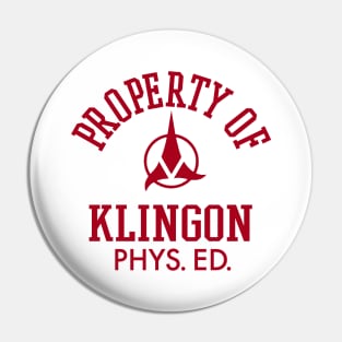 Star Trek Klingon Phys. Ed. Pin