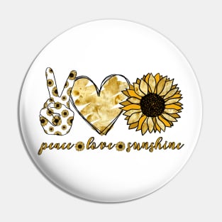 Peace love sunshine Pin