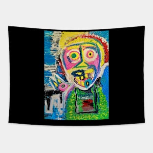 The boy with the dog Tapestry