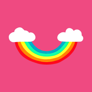 funny Rainbow cloud in the smile T-Shirt