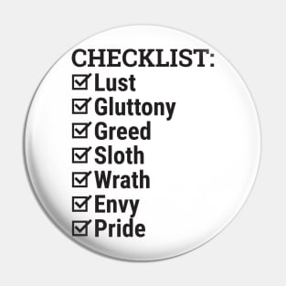 Checklist Pin