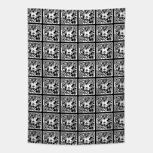 Crispy Kartel QR Code pattern Tapestry