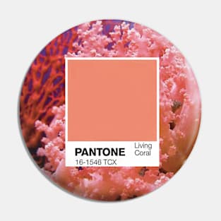 Living coral color Pin