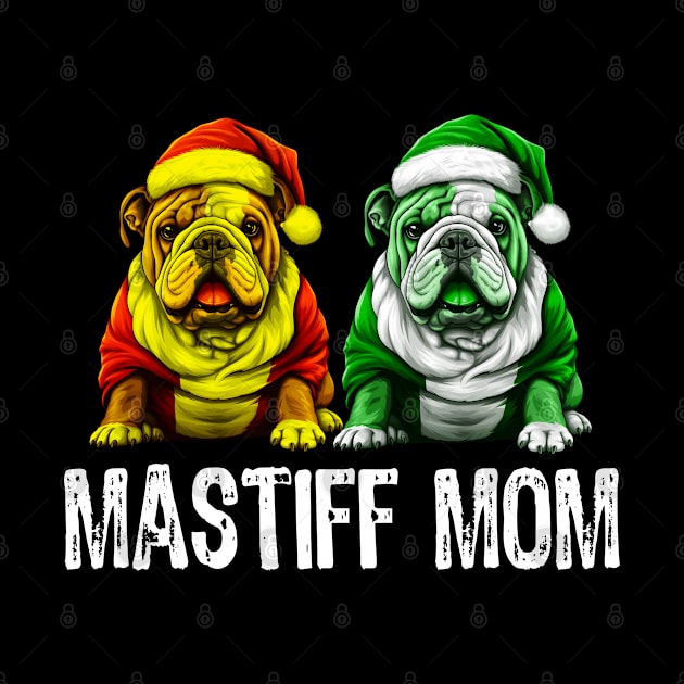 twins mastiff mom xmas gift for dog owner by NIKA13