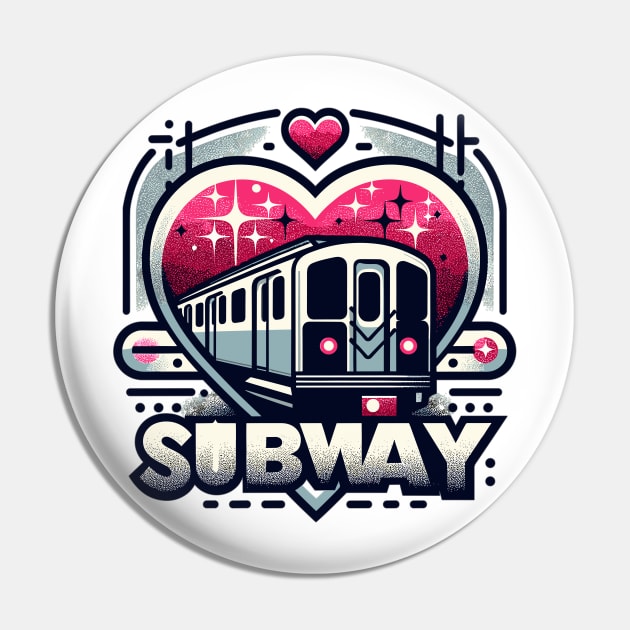 Subway Pin by Vehicles-Art