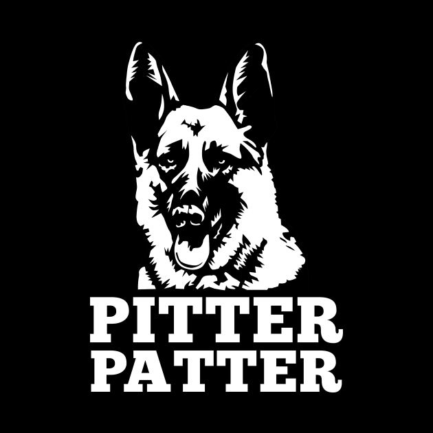 German Shepherd Pitter Patter Cute Gift by ashiacornelia173