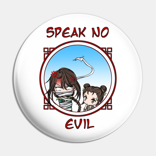 TGCF - Speak No Evil - Qi Rong, Guzi and Rouye Chibis Pin by smileycat55555