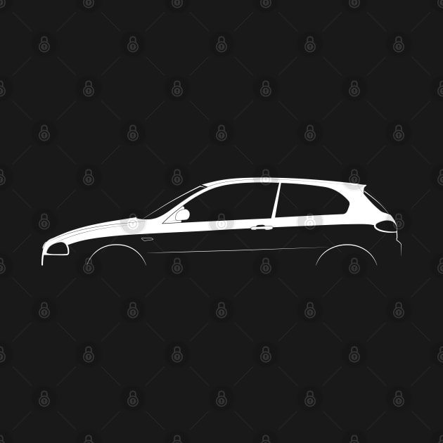 Alfa Romeo 147 Silhouette by Car-Silhouettes