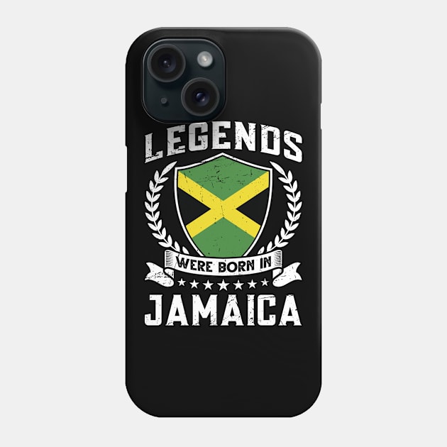 Vintage Design Jamaican Flag Jamaica Phone Case by MGS