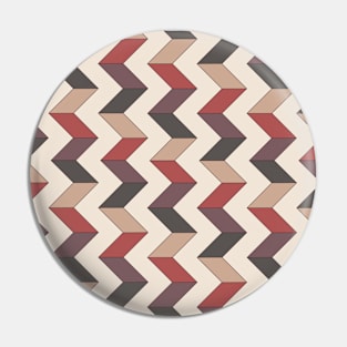 Neutral Geometric Pattern, Rust, Beige and Grey Pin