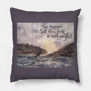 Now Voyager Watercolor Pillow