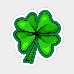 Four Leaf Clover Shamrock Happy St Patrick's Day Men Women Magnet