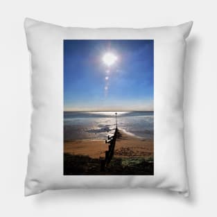 Three Shells Beach Southend on Sea Essex England Pillow