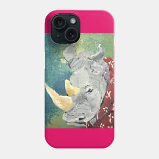 Grumpy Rhino Phone Case