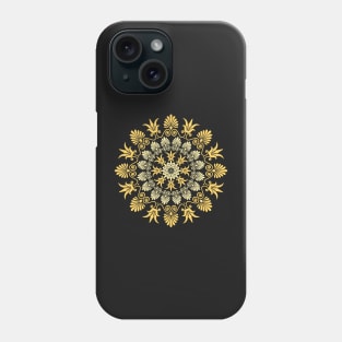 Gold Greek ornament and floral pattern Phone Case