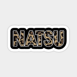 Awesome Proud Name Natsu Pattern Retro Anime Magnet