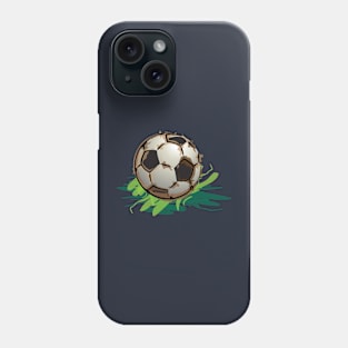 Football Soccer Ball on Grass Phone Case