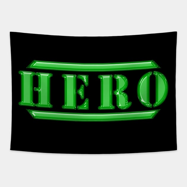 Hero Green Tapestry by The Black Panther