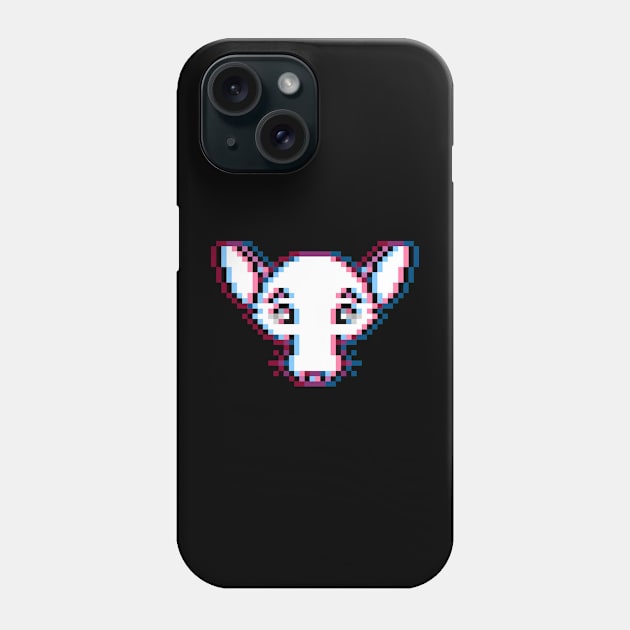 Pixelated Rad Rat (Glitched Version) Phone Case by Rad Rat Studios