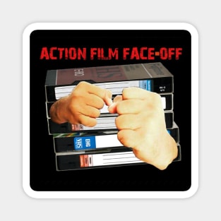 Action Film Face-Off Logo Magnet