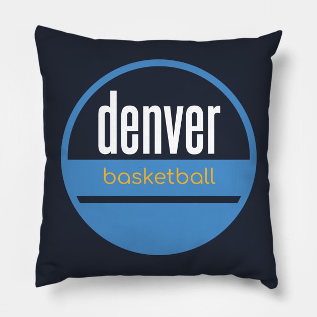 denver nuggets basketball Pillow by BVHstudio