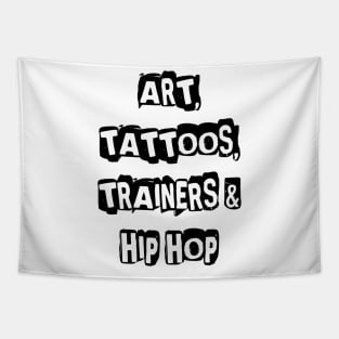 Art, Tattoos, Trainers and Hip Hop Tapestry