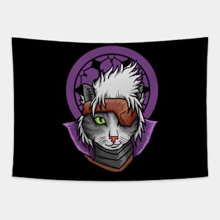 Motochika Pirate Cat Tapestry