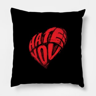 love & hate Pillow