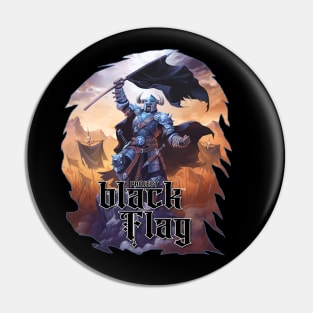 Black Flag Knight Kobold Press Pin
