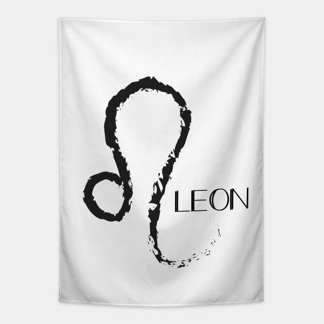 Leo zodiac sign Tapestry by Cherubic