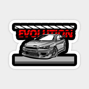 Mits Lancer Evo X Grey Magnet