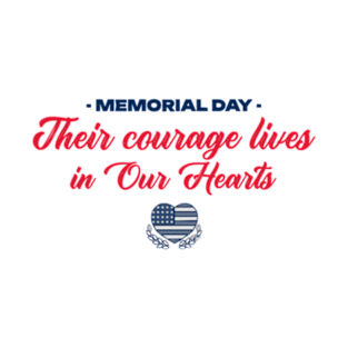 Their Courage Lives in Our Hearts | T-Shirt Design. T-Shirt