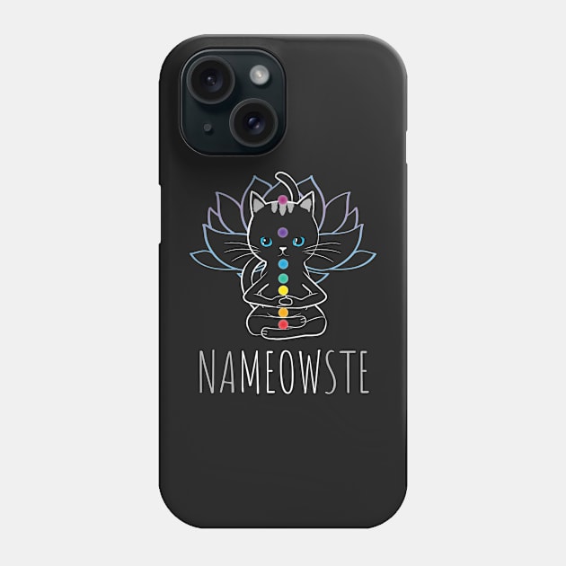 Nameowste Funny Spiritual Kitty Buddha Cat Phone Case by glintintheeye