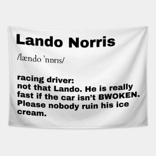 Lando Norris F1 T-Shirt Tapestry