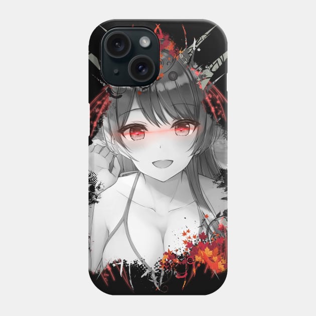 Cute Girl - Red V Phone Case by Scailaret