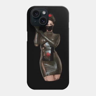 Mistress-nurse checks you up Phone Case