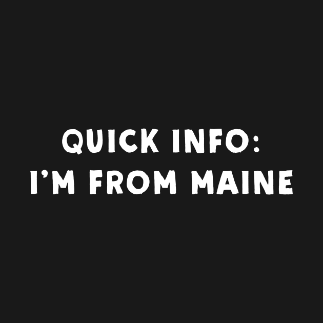 Maine Cool & Funny by Novel_Designs