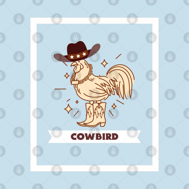 Bird in cowboy attire. by Farm Chick Chux