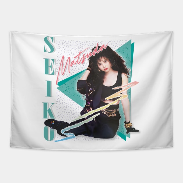 Seiko Matsuda / Retro 80s Fan Art Design Tapestry by DankFutura