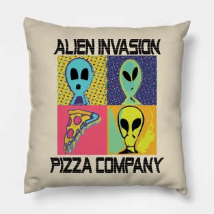 Alien Invasion Pizza Company Pillow