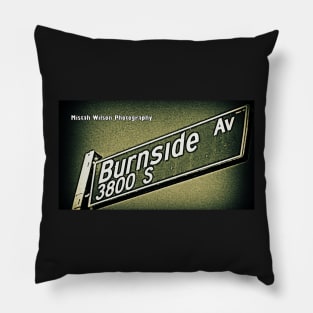 Burnside Avenue, Los Angeles, California by Mistah Wilson Pillow