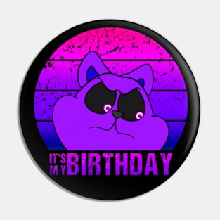 Funny Vintage it's my birthday Pin