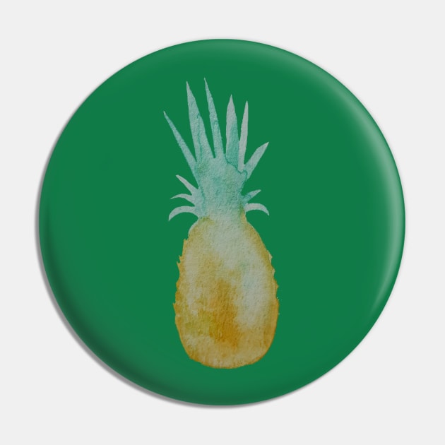 Watercolor Pineapple Pin by JJacobs