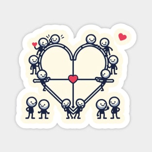 Heart on Target Magnet