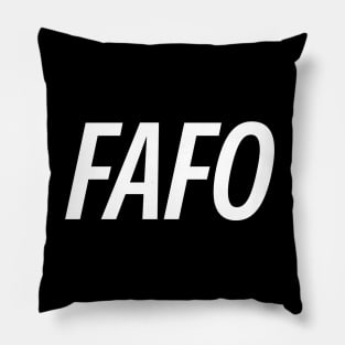 FAFO Simple Pillow