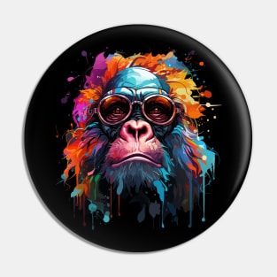 Gorilla Rainbow Pin