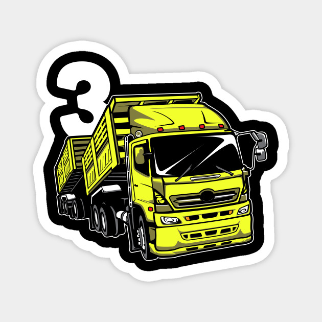 Funny Construction 3 Years Old 3rd Birthday Party Gift Construction Magnet Teepublic Au